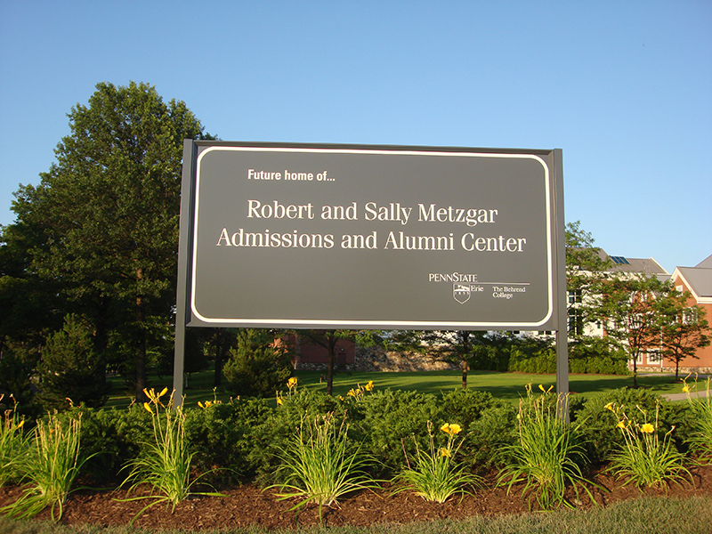 exterior alumni donor signage university v2