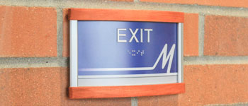 ada compliant exit signage