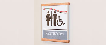 ada compliant regulatory restroom sign