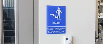 regulatory stair signage ada compliant